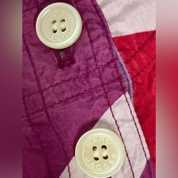 Marc Jacobs Floral Print 3/4 Sleeve Mini Dress - Picture 4 of 5